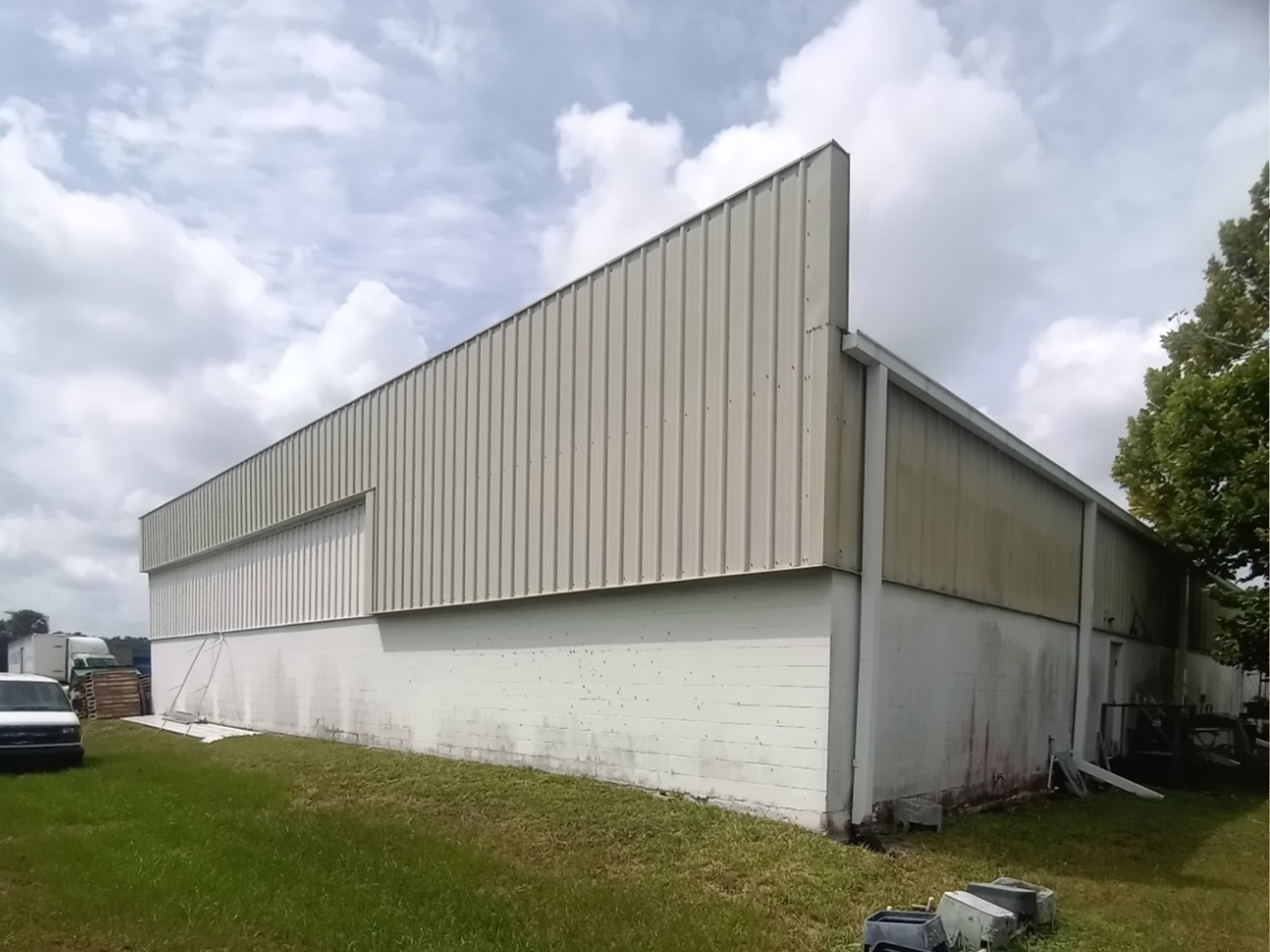 Before pressure washing